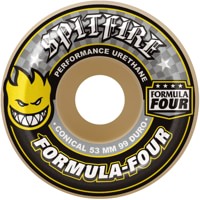 Spitfire Formula Four Conical Skateboard Wheels - white/yellow (99d)