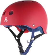 Triple Eight Multi-Impact Sweatsaver Skate Helmet - united red rubber