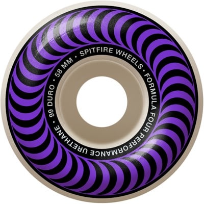 Spitfire Formula Four Classic Skateboard Wheels - white/purple classic swirl (99d) - view large
