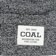 Coal Kids Uniform Beanie - black marl - detail