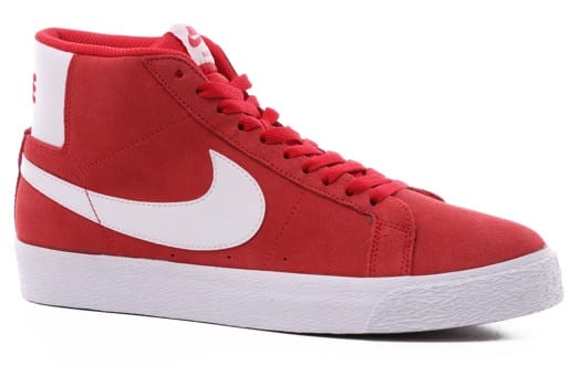 Nike SB Zoom Blazer Mid Skate Shoes - university red/white-university red - view large