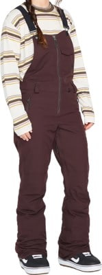 Volcom Women's Swift Bib Overall Pants (Closeout) - black plum - view large