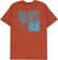 Obey Vanishing Point Organic T-Shirt - terracotta - reverse