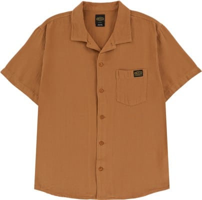RVCA Day Shift Solid S/S Shirt - camel - view large