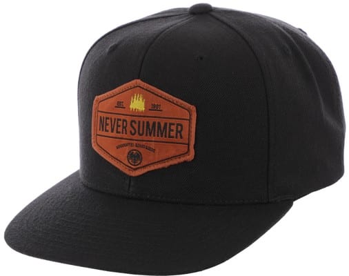 Never Summer Workwear 2 Snapback Hat - black - view large