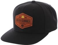 Never Summer Workwear 2 Snapback Hat - black