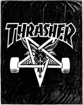 Thrasher Skate Goat Blanket - black - view large