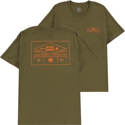 Never Summer Rockland 3 T-Shirt - military green - view large