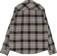 Brixton Bowery Flannel - black/charcoal/oatmeal - reverse