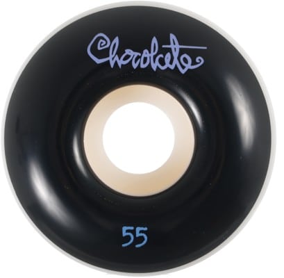 Chocolate OG Script Staple Shape Skateboard Wheels - white/black (99d) - view large