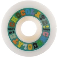 Chocolate Halftime Conical Skateboard Wheels - white/blue (99a)