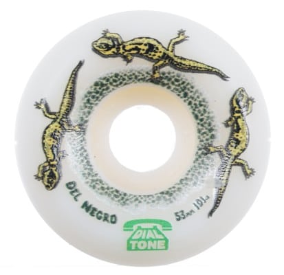 Dial Tone Wheel Co. Del Negro Amphibious Skateboard Wheels - white (101a) - view large