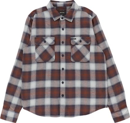 Brixton Bowery Lightweight Ultra Soft Flannel Shirt - washed navy/dusty blue - view large