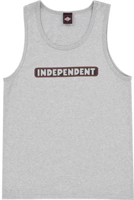 Independent Bar Logo Tank - athletic heather - view large