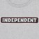 Independent Bar Logo Tank - athletic heather - front detail