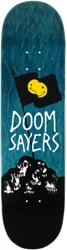 Doom Sayers Club Skull Flag 8.3 Skateboard Deck - teal