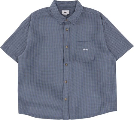 Obey Bigwig Proof S/S Shirt - coronet blue - view large