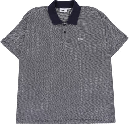 Obey Bigwig Materia Polo Shirt - academy navy - view large