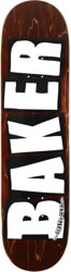 Baker Brand Logo Veneer 8.25 Skateboard Deck - brown