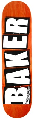 Baker Brand Logo Veneer 8.25 Skateboard Deck - orange - view large