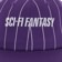 Sci-Fi Fantasy Fast Stripe Snapback Hat - purple - front detail