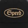 Quasi Speed Snapback Hat - black - front detail