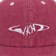 WKND Fishbone Snapback Hat - washed plum - front detail