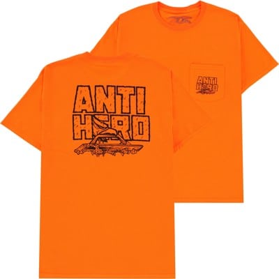 Anti-Hero Custom T-Shirt - safety orange - view large