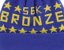 Bronze 56k Star Pom Beanie - blue - front detail