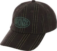 Bronze 56k Flannel Strapback Hat - black