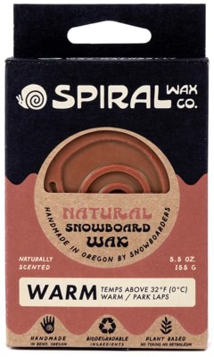 Spiral Wax Co Warm Temp Natural Snowboard Wax - red - view large