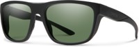 Smith Barra Polarized Sunglasses - matte black/chromapop gray green polarized lens