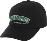 Santa Cruz Collegiate Strapback Hat - eco black