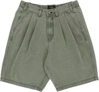 Tactics Buffet Pleated Denim Shorts - faded mint
