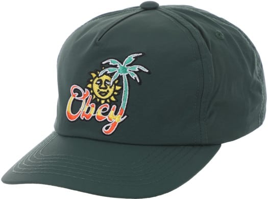 Obey Tropical Snapback Hat - dark cedar - view large