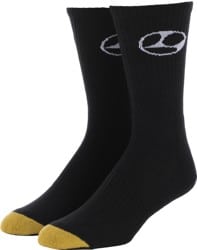 Limosine Limosine Gold Toe Sock - black