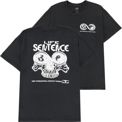 Obey Life Sentence T-Shirt - pigment vintage black - view large