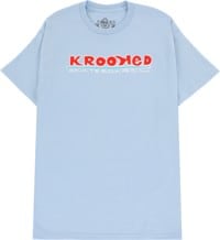 Krooked Skateboardin T-Shirt - light blue/red-white-blue