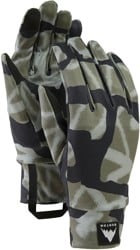 Burton Touch Screen Lightweight Liner Gloves - graffiti camo