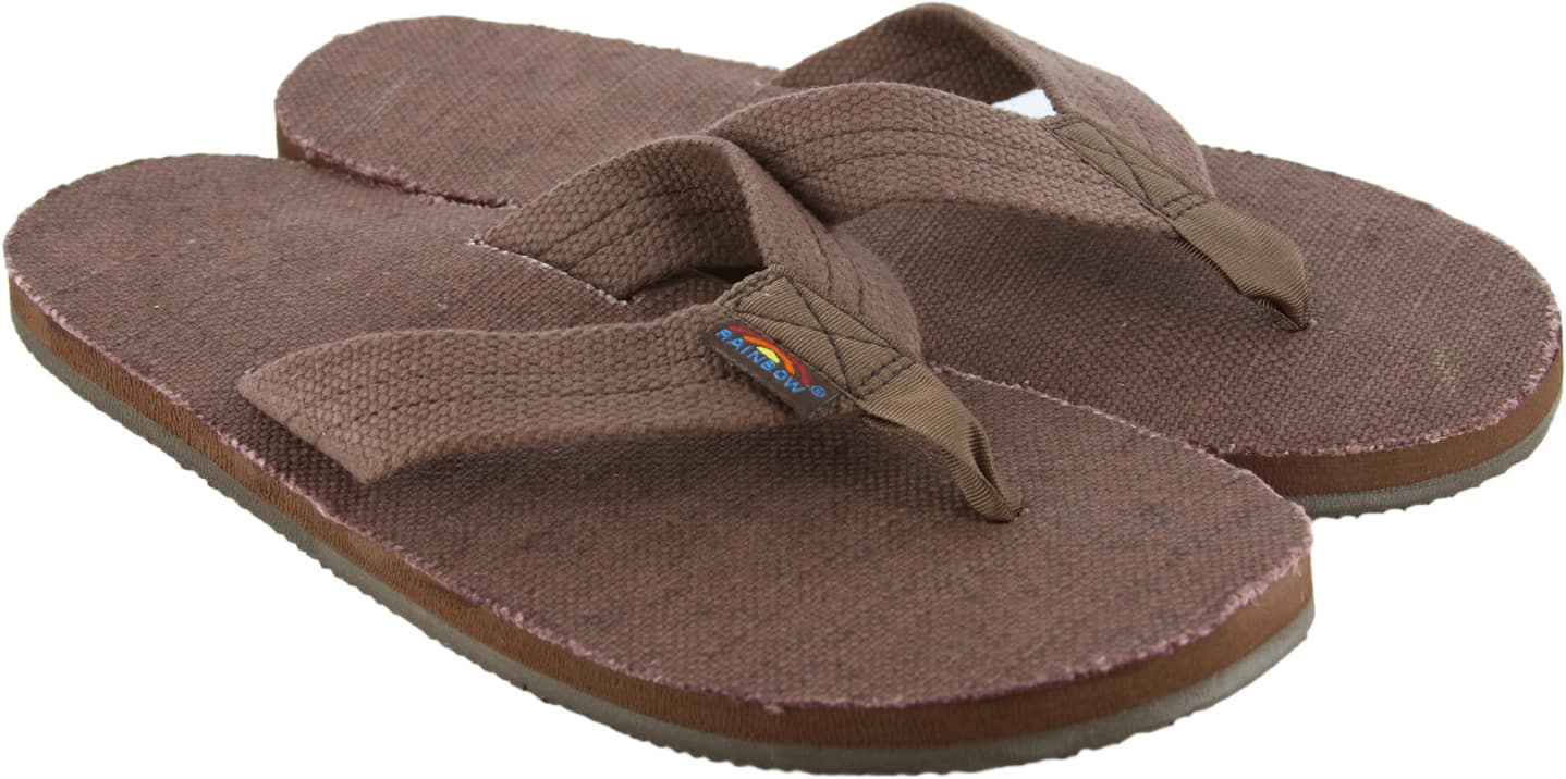 Rainbow Sandals Hemp Single Layer Eco Sandals - brown | Tactics
