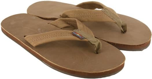 Rainbow Sandals Premier Leather Single Layer Sandals - dark brown | Tactics