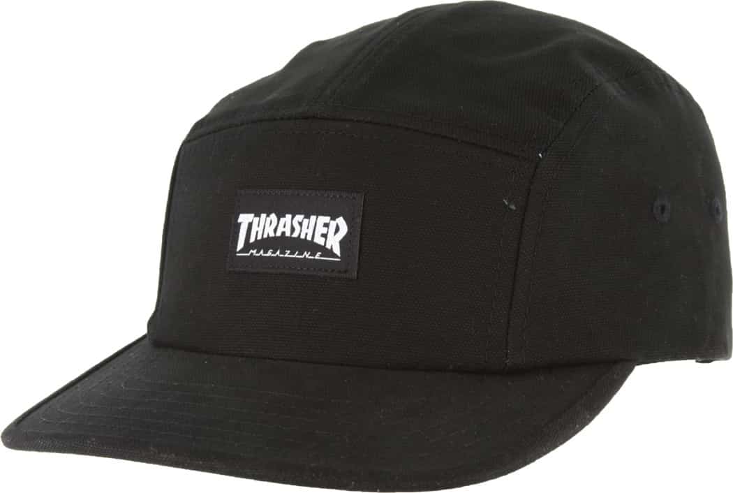 thrasher cap black