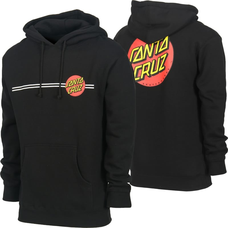 Santa Cruz Classic Dot Hoodie Black Tactics