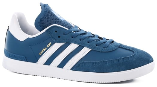 Adidas Samba ADV Skate Shoes - Core Blue/footwear White/bluebird - Free ...