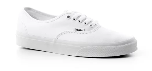 vans authentic all white