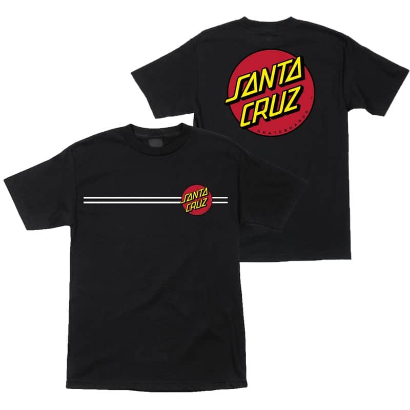 Santa Cruz Kids Classic Dot T Shirt Black Tactics