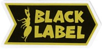 Black Label Ant Logo Sticker - yellow/black