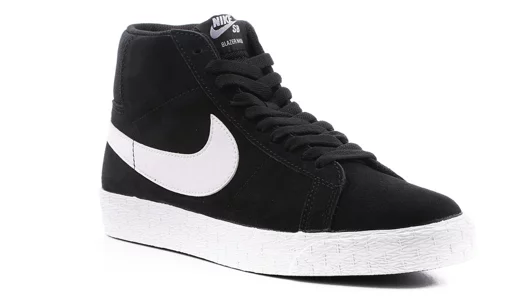 black and white nike blazer mid