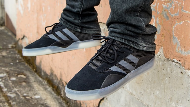 gray adidas skate shoes