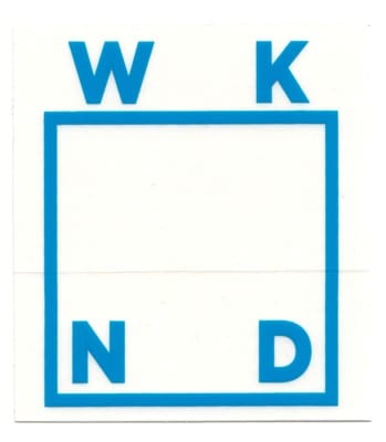 WKND Logo Sticker - blue - view large